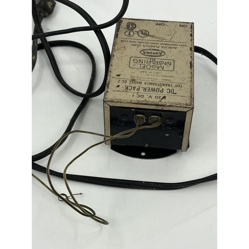Vintage Aurora Model Motoring 20V DC Power Pack Transformer DC-2 120 V UNTESTED